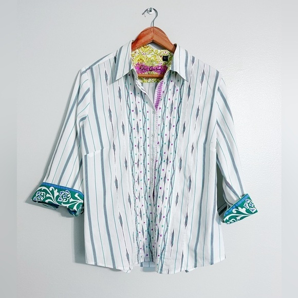 Robert Graham Printed Shirt - fits like more of a Large - Picture 1 of 4